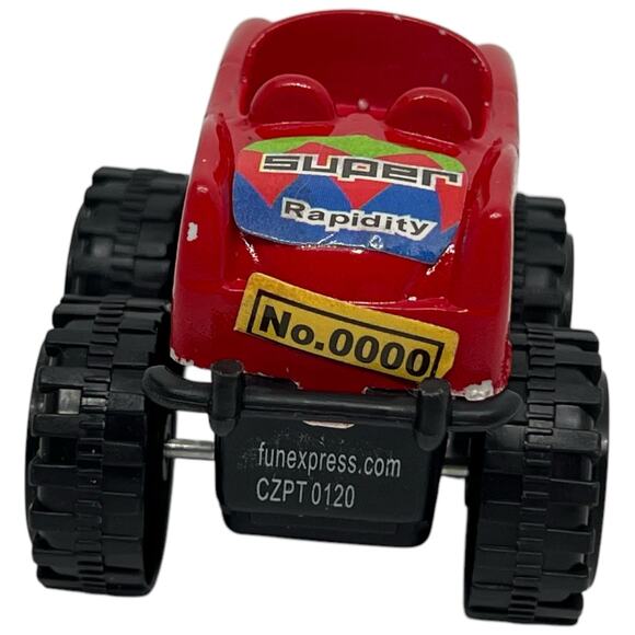 "Vintage Mini Red FTR Prestissimo Super Rapidity Pull Back Toy Car No.0000" - Picture 4 of 8